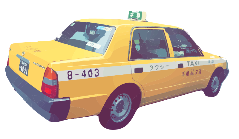 Japan Yellow Taxi