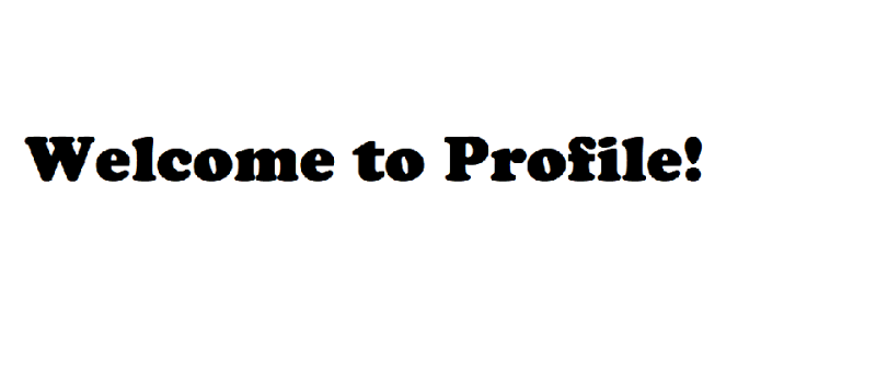 Welcome to Profile!