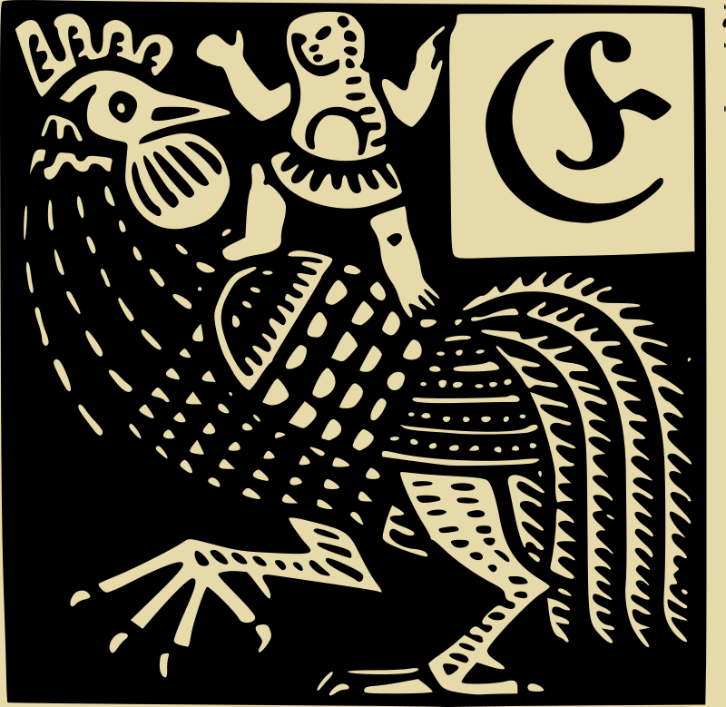 Illustrated initial from a German fairytale book (1919 edition)