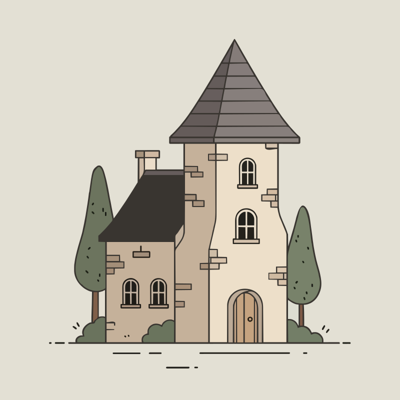 Minimalist Castle House