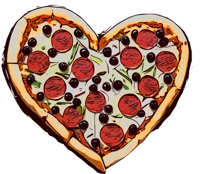 Heart Shaped Pizza