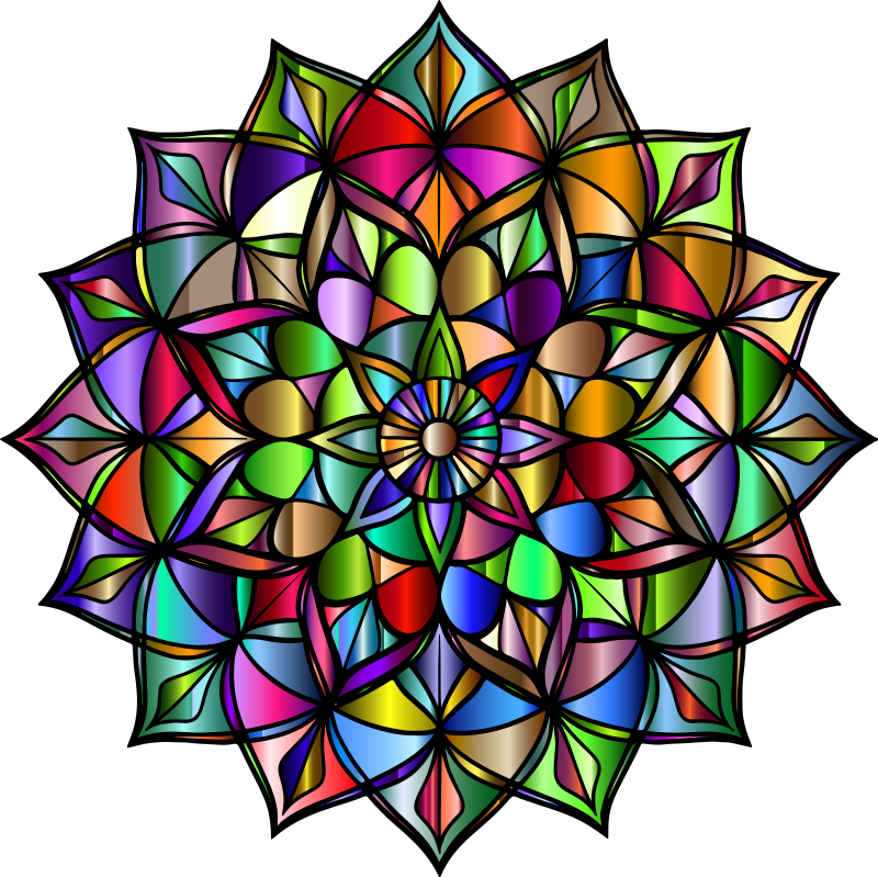 Mandala By Freddy Dendoktoor 2 Vectorized Chromatic