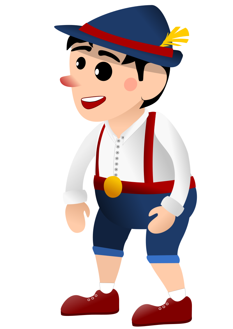 Pinocchio, Svg, Disney royalty-free vector graphic. Free for use & download.