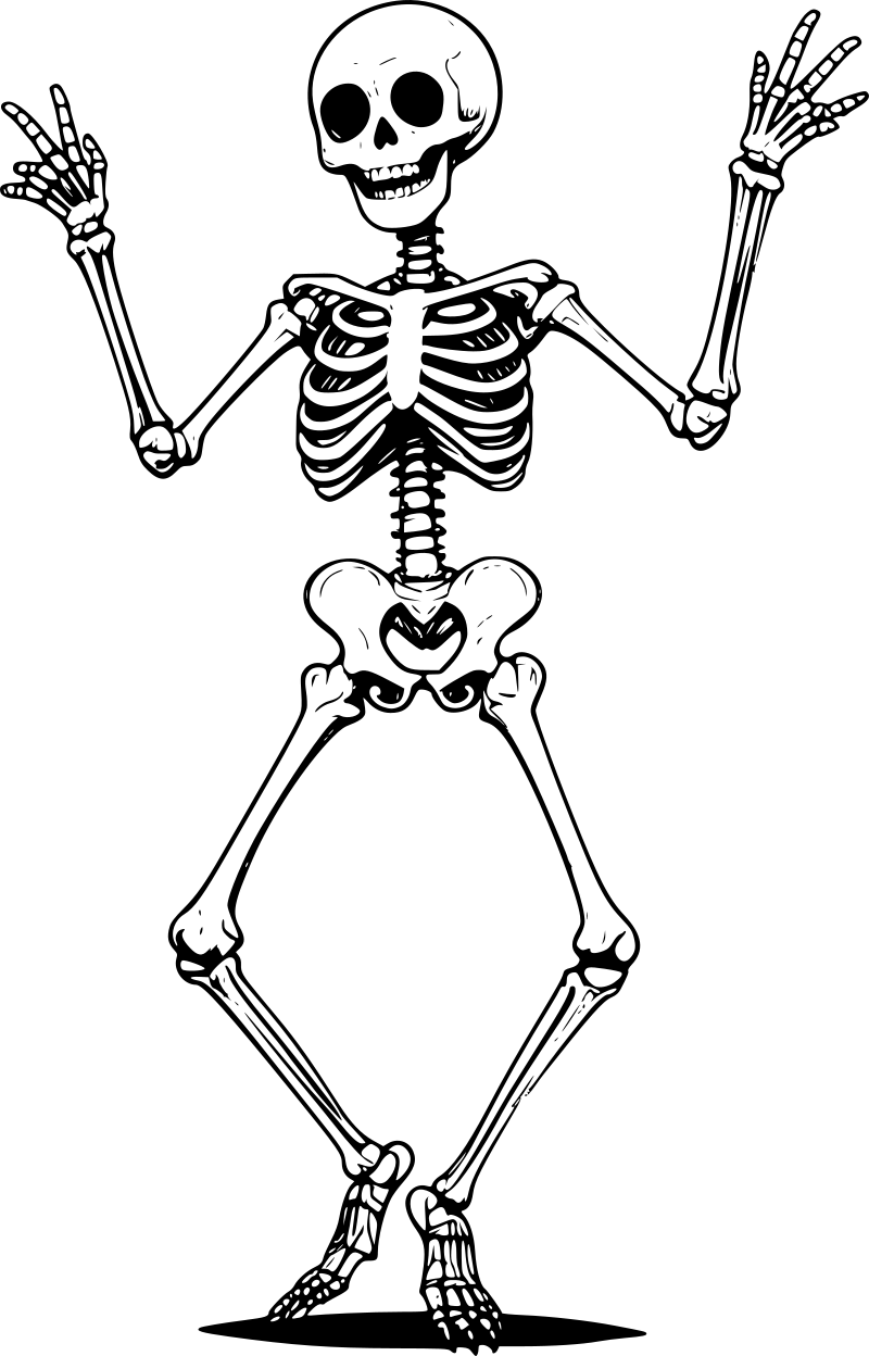Dancing skeleton