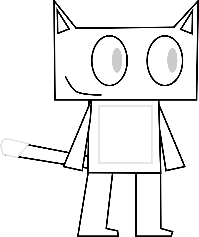 Blockhead Cat