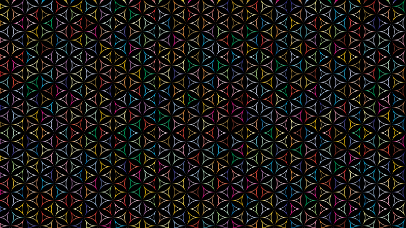 Seamless Pattern 475 Line Art Prismatic