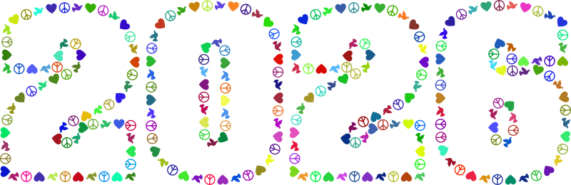 2026 Peace Dove Love Colorful