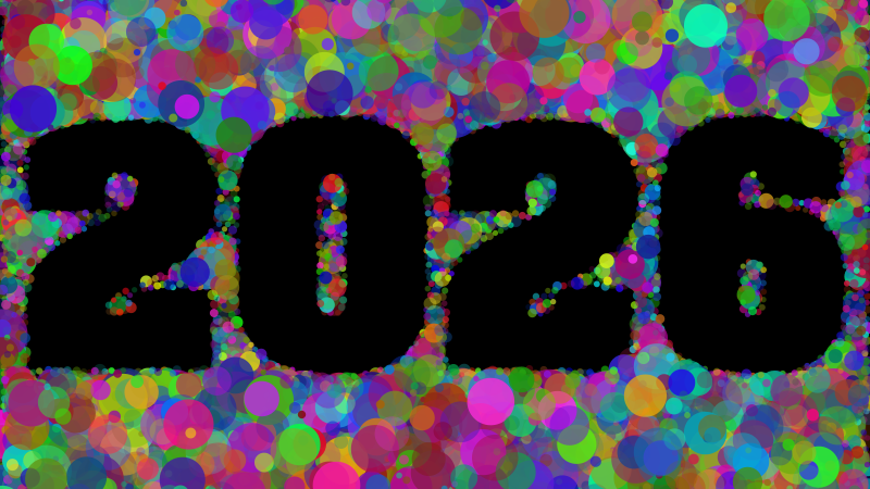 2026 Circles Background