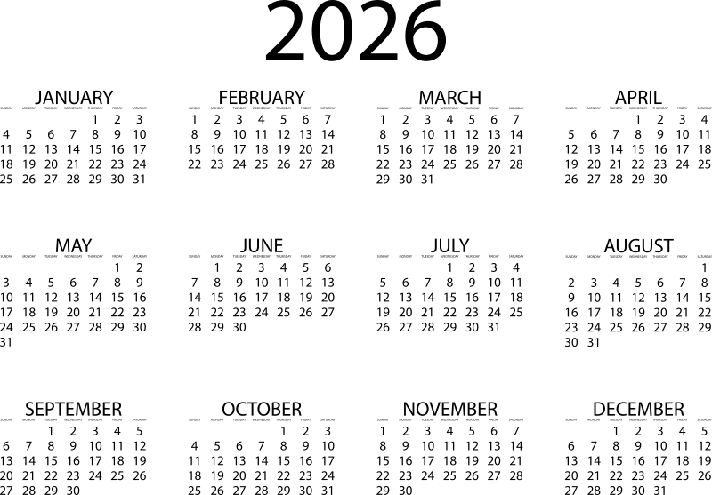 2026 Calendar