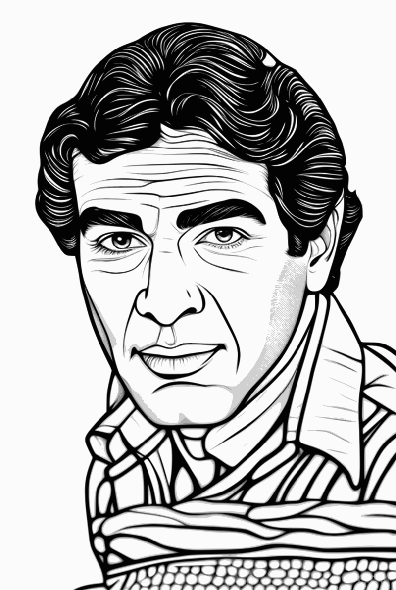 Dharmendra Linecut Style