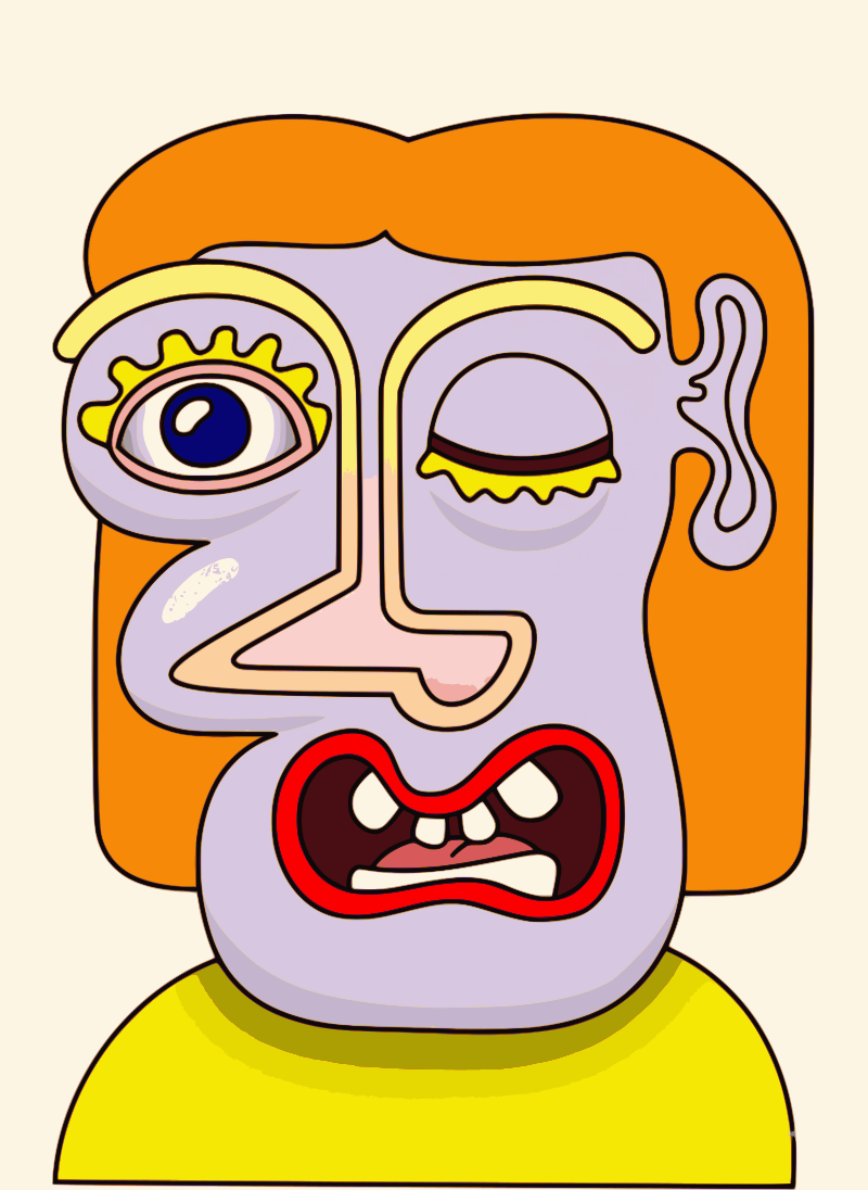 Simple Face AI Color Variation