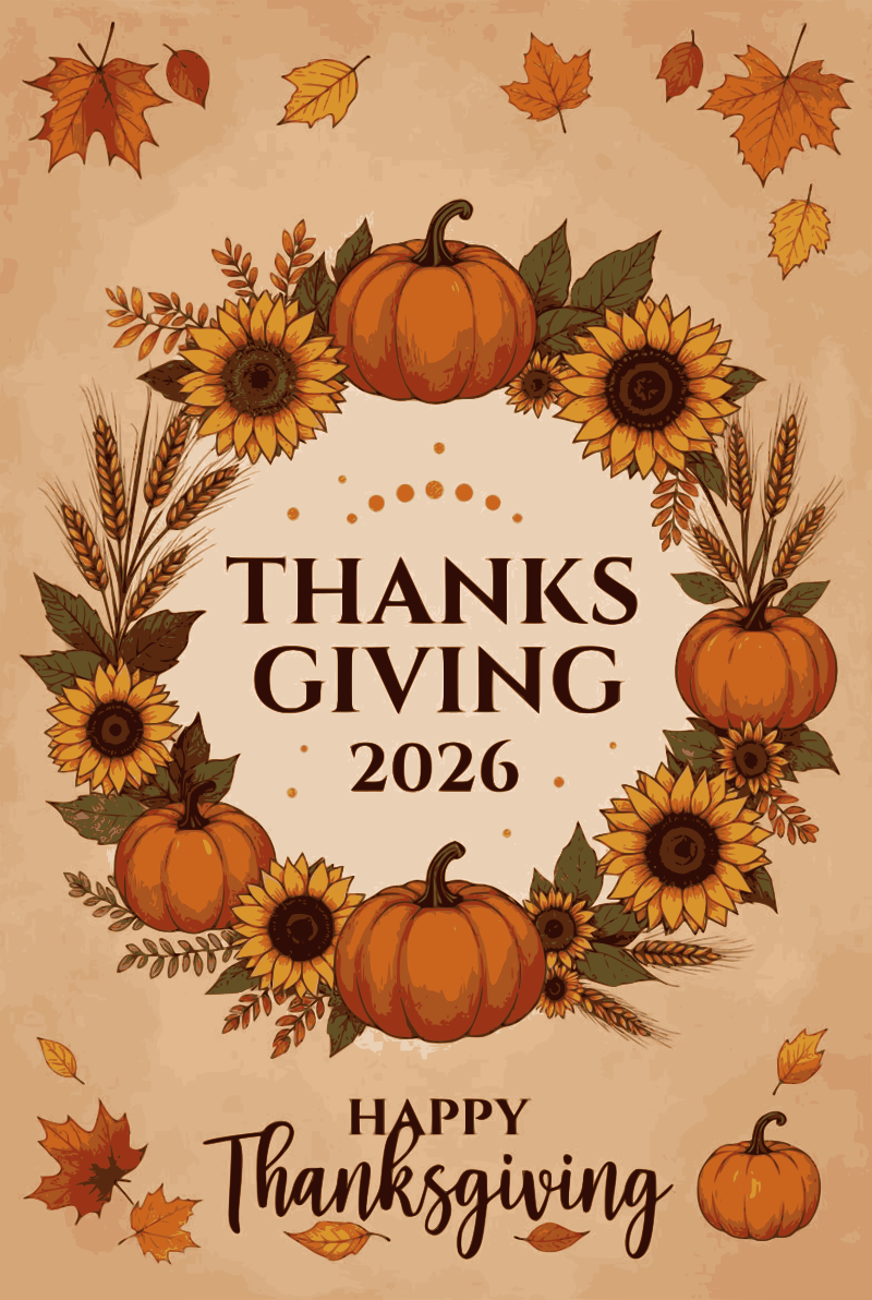 Happy Thanksgiving 2026