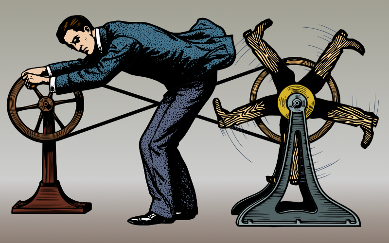 butt kicking machine colorised