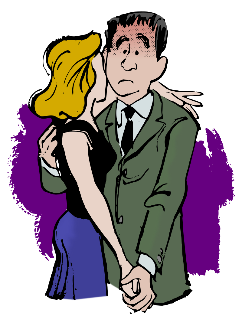 Couple Embraces - Colour Remix