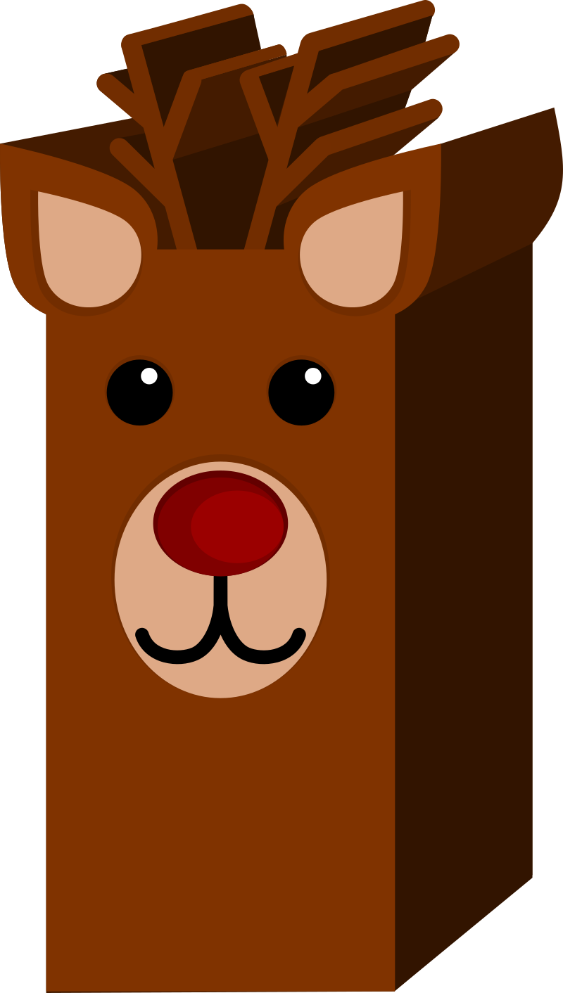 Rudolph the red nose reindeer block