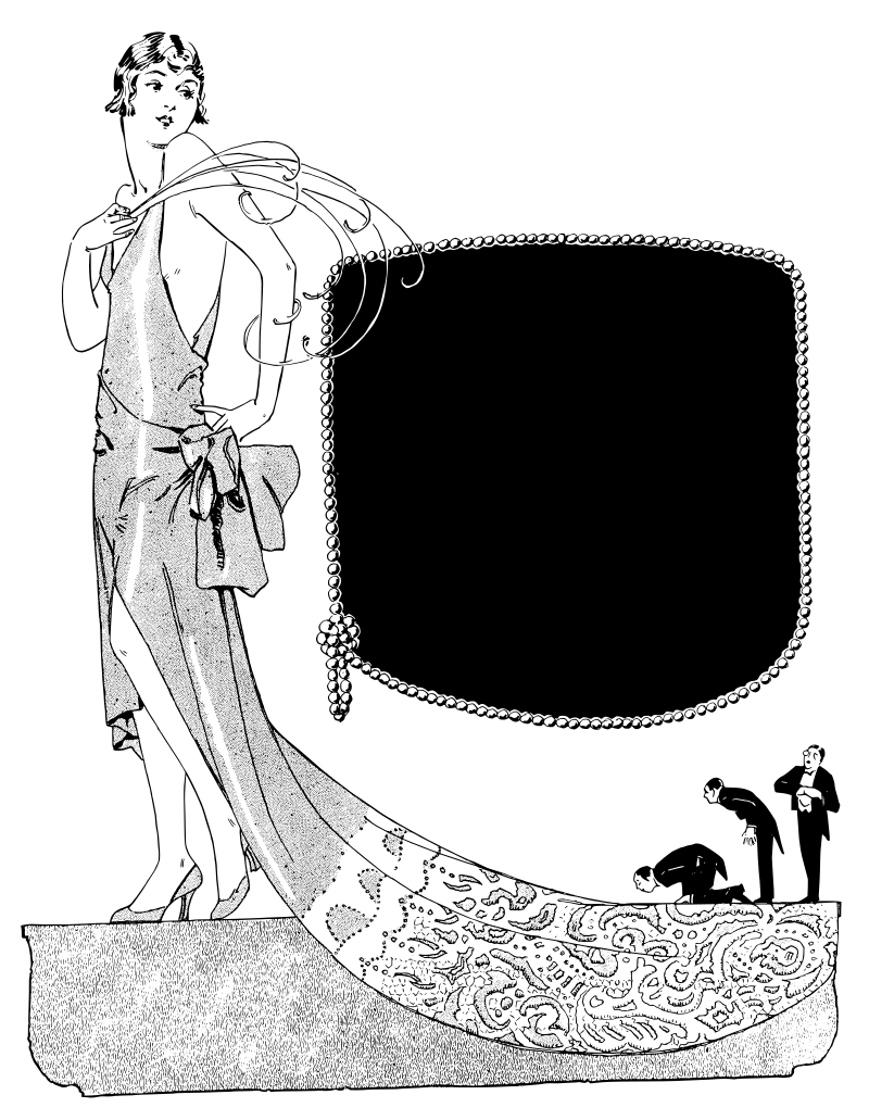 Lady with Three Small Men