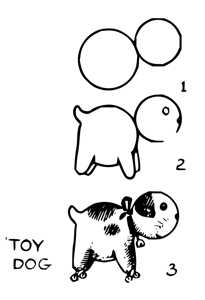 Lutz - Toy Puppy - in 3 steps