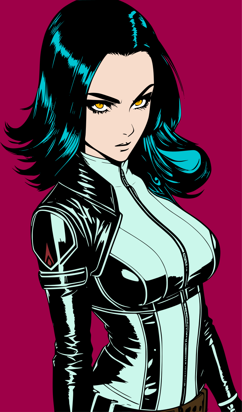 Cyberpunk woman remix