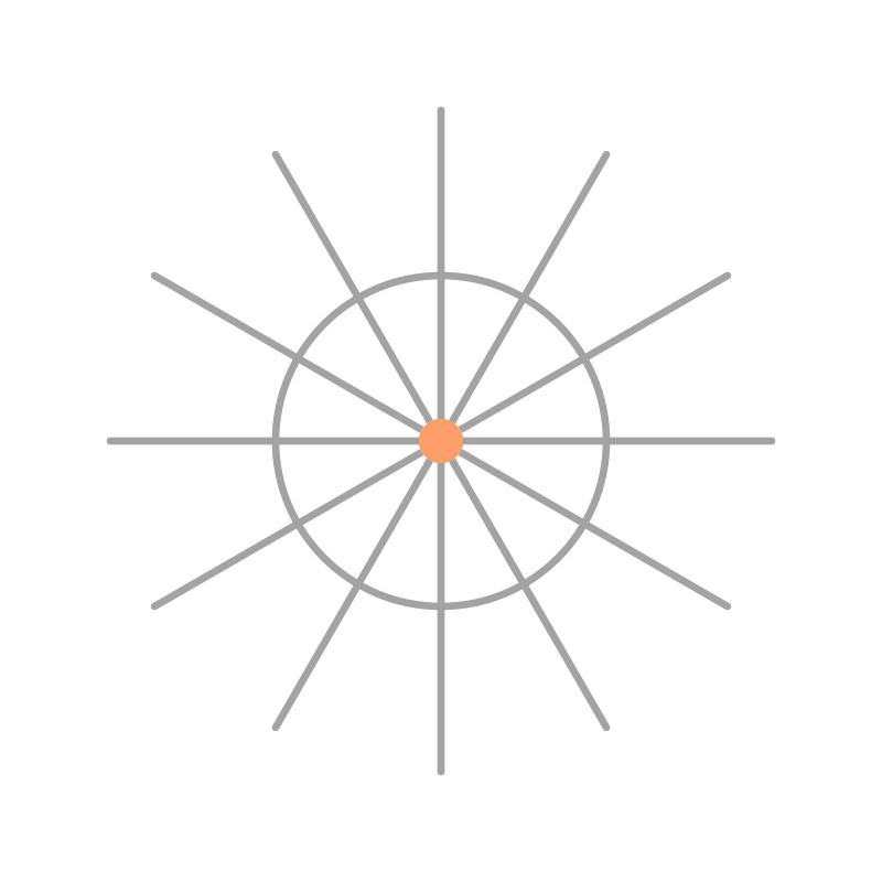 animation: line and circle