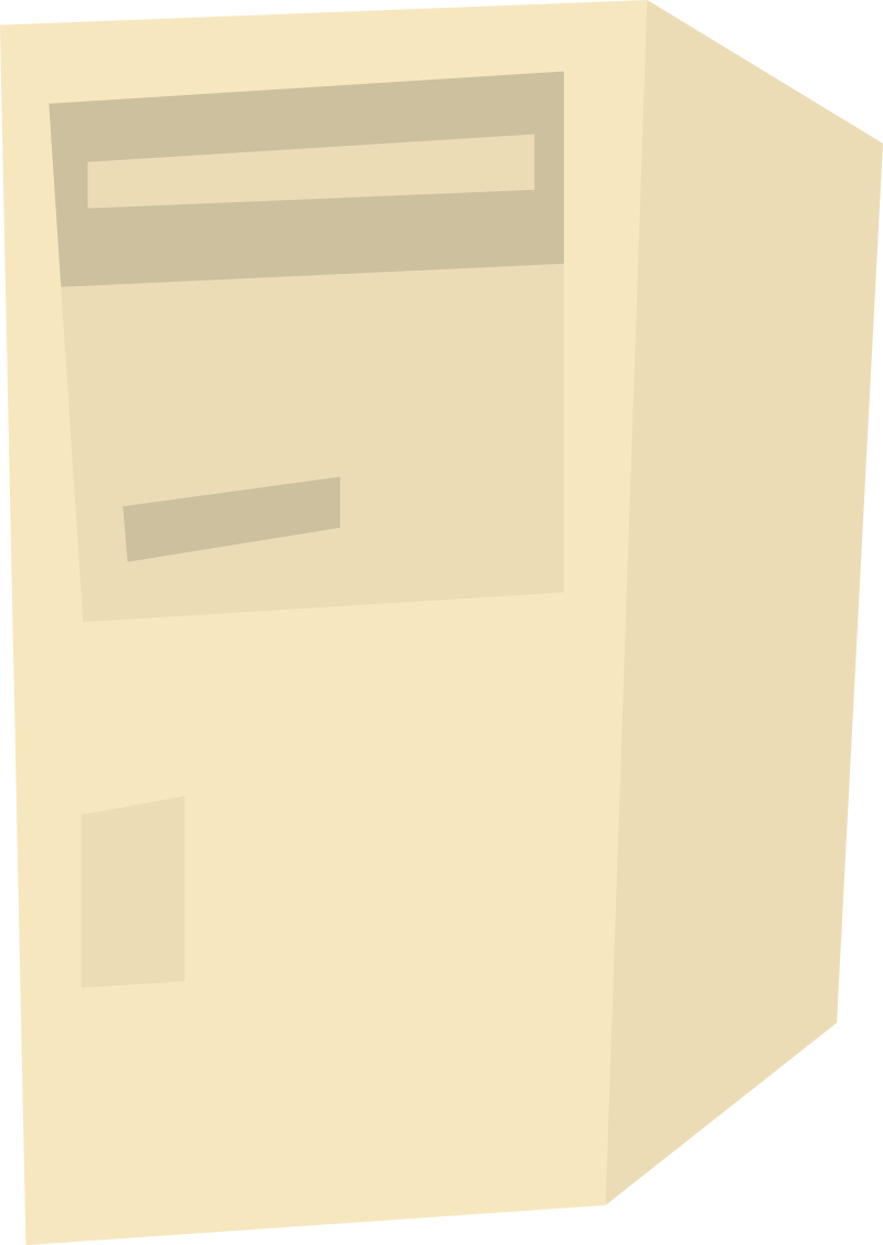 Retro Beige PC Computer Case Icon
