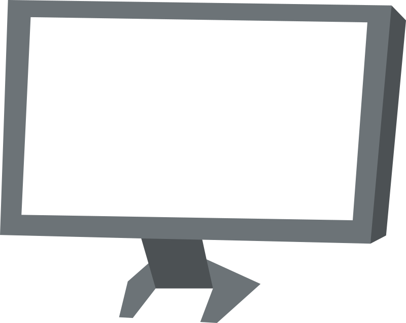 Gaming Widescreen Monitor Screen Display Icon