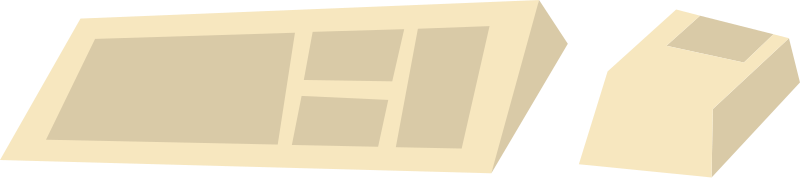 Retro Beige Computer Keyboard and Mouse Icon