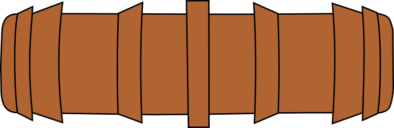 Garden straight connector