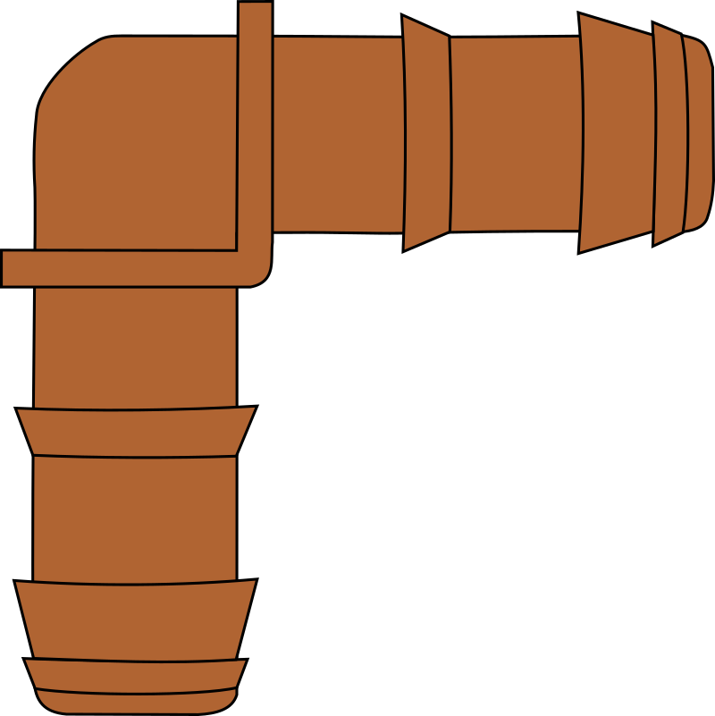 Garden elbow connector
