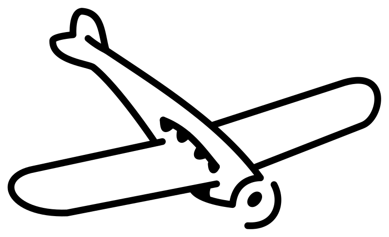 Little Retro Single Prop Plane Icon