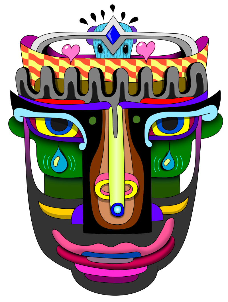 Abstract Mask Face