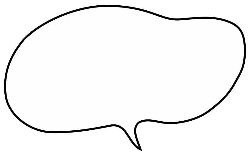 Rounded Hand-Drawn Speech Bubble