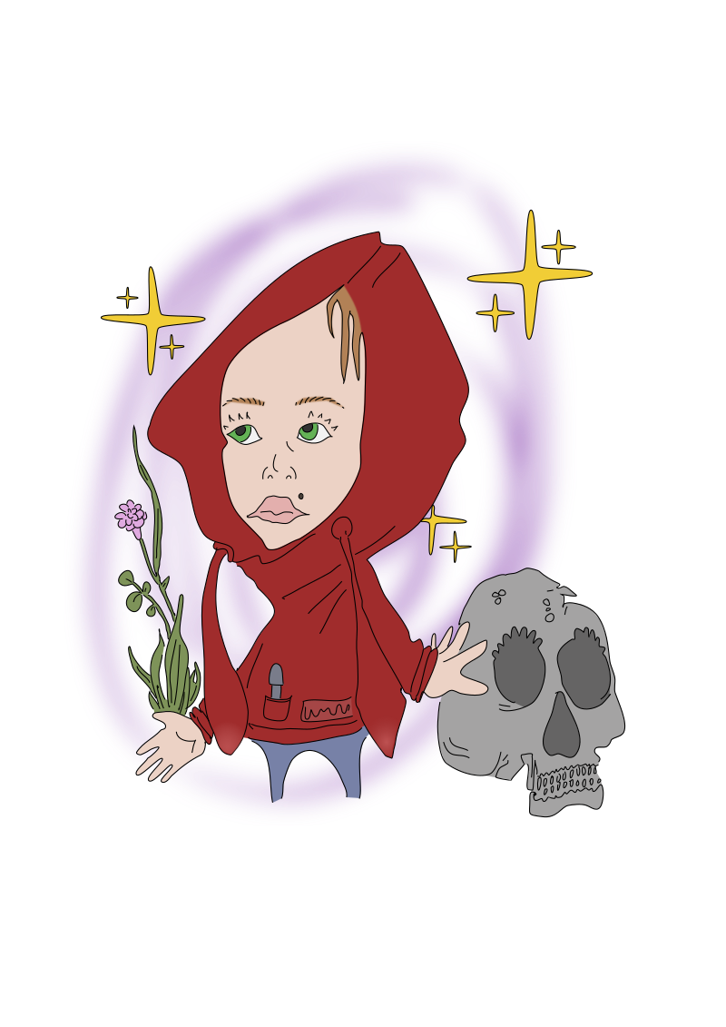 Hoodie Person with Skull - Colour Remix