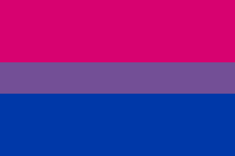 Bisexual pride flag gradient colors