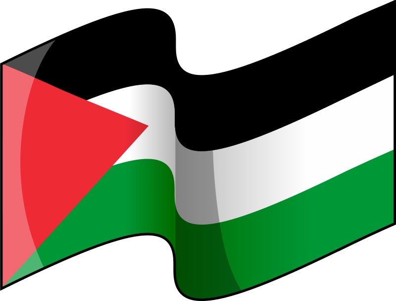 Palestine flag waving symbol emoji