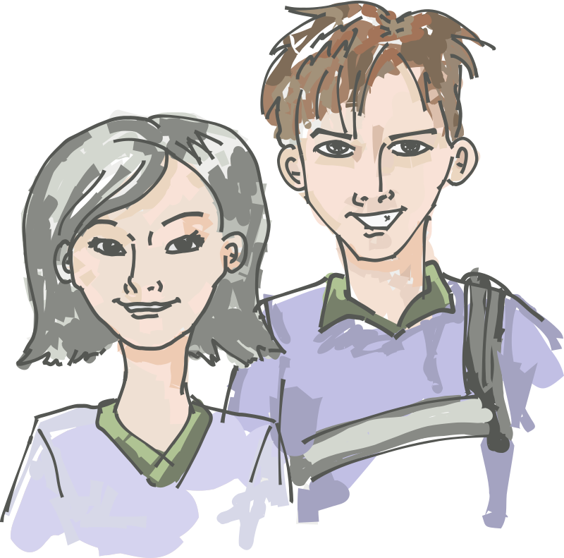 Two Smiling Youth - Colour Remix