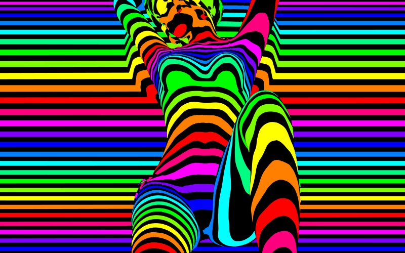 stripes woman widescreen
