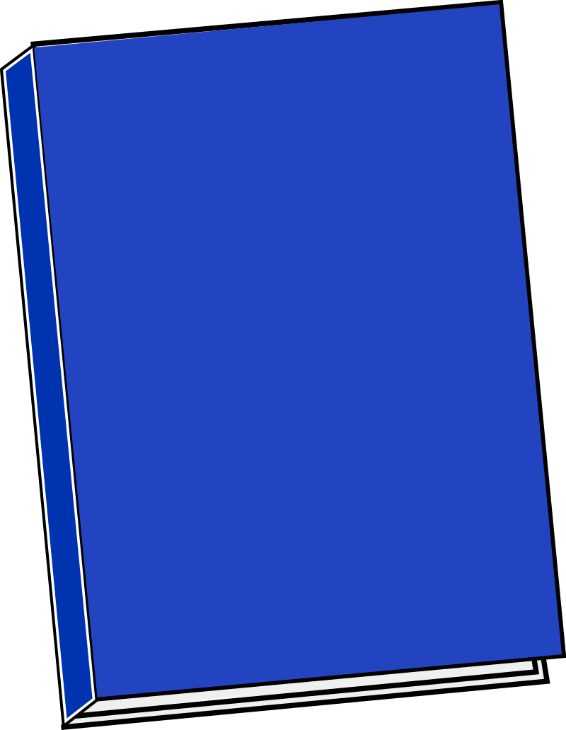 Blue book icon - closed