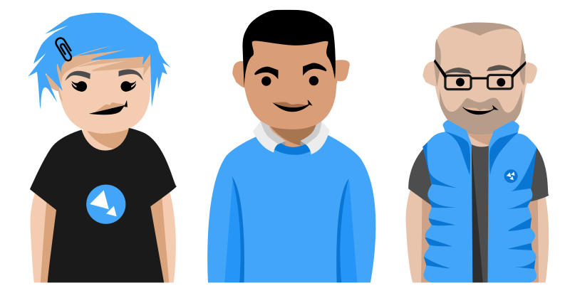 3 computer programmers coders