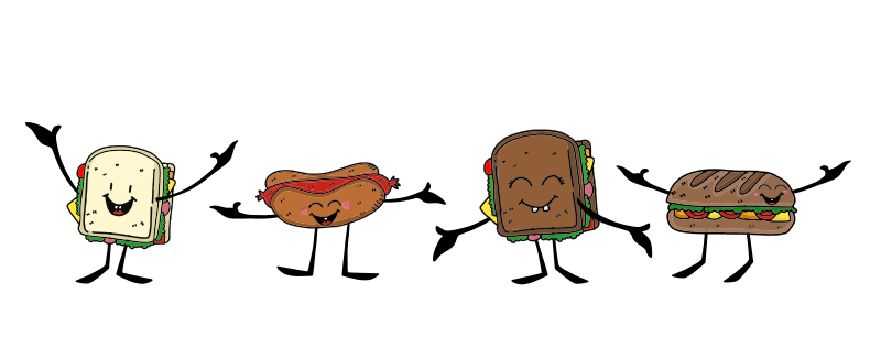 Four Sandwich Friends