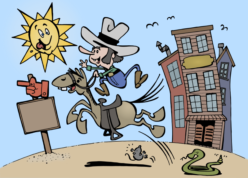 Cowboy Scene - Colour Remix