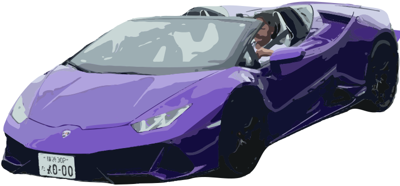 Purple Sports Car