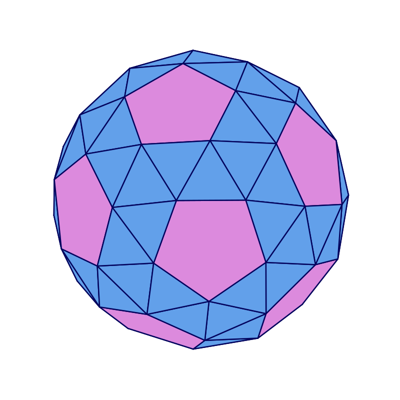 Snub Dodecahedron Rotate Animation