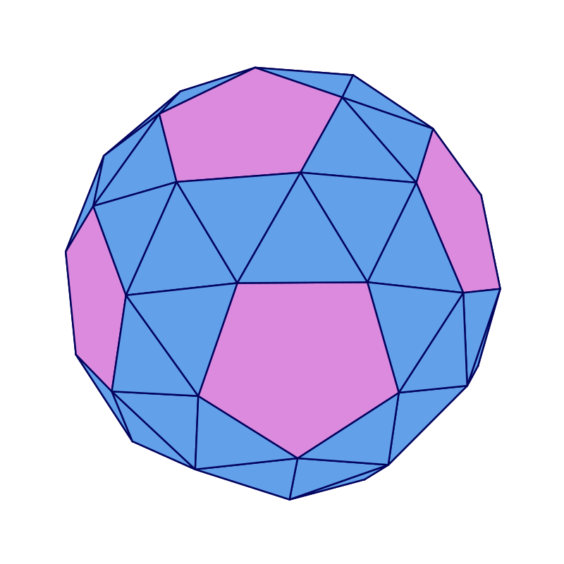  Snub Dodecahedron Rotate Animation Perspective