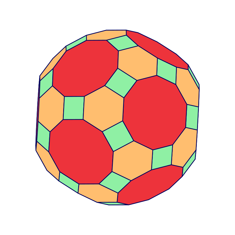 Truncated Icosidodecahedron Rotate Animation