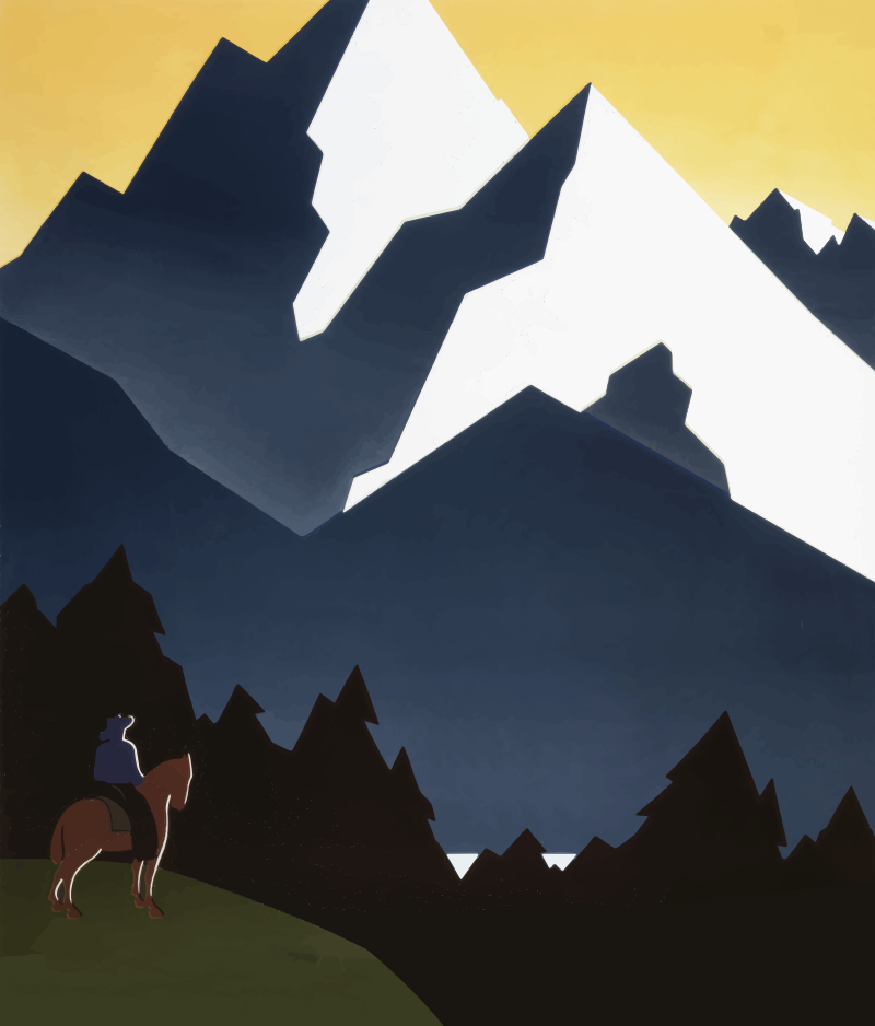Vintage Travel Poster Montana - No Text Remix
