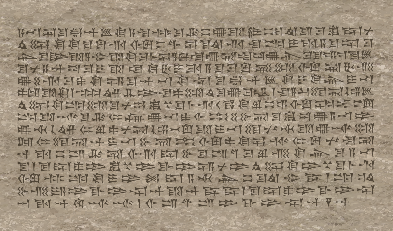 Cuneiform Text - Colour Remix