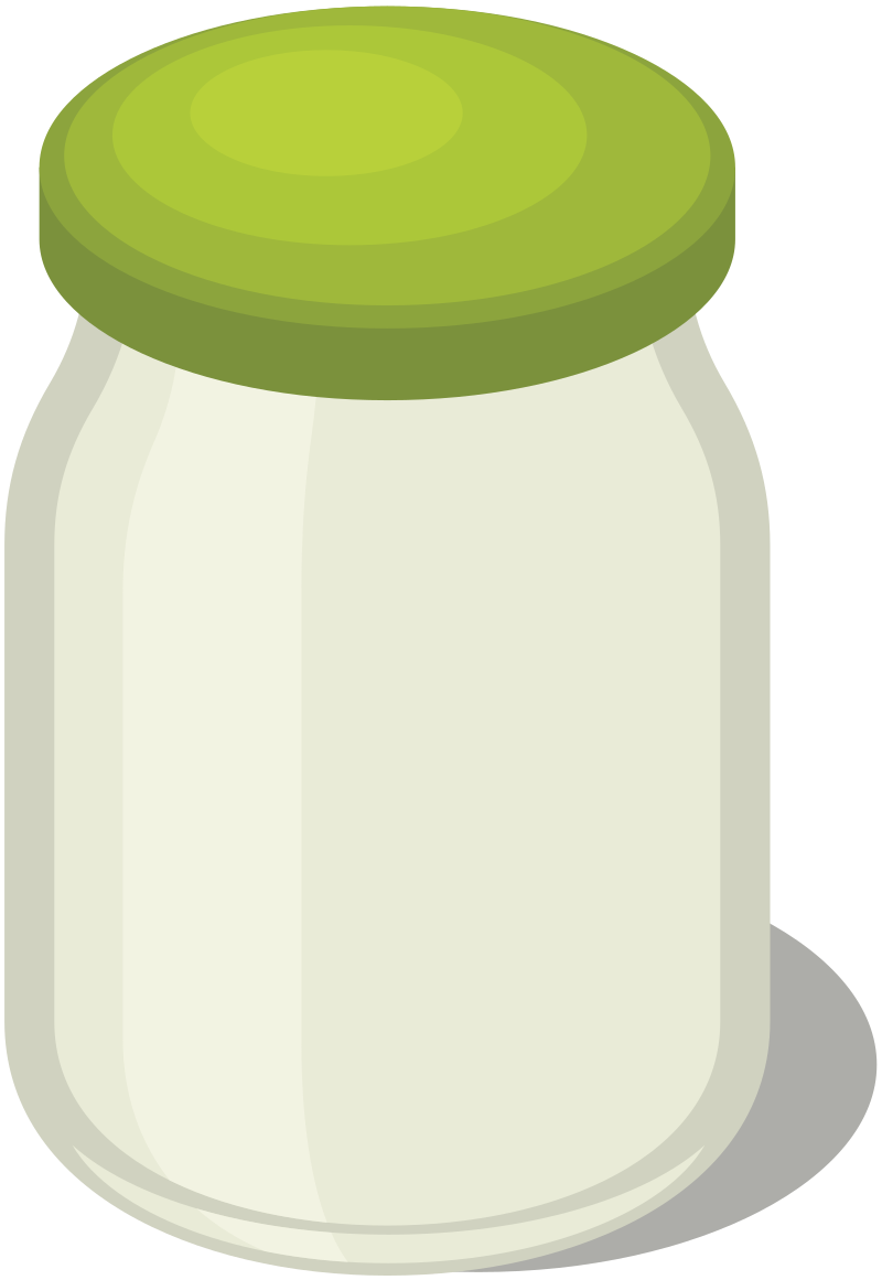 Green Empty Glass Jar
