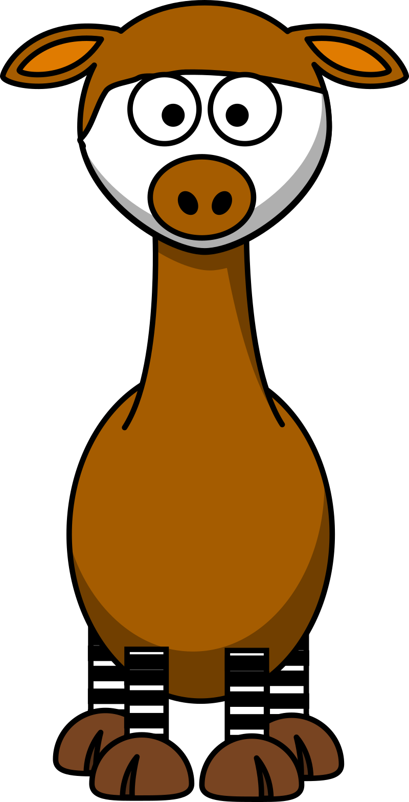 cartoon okapi
