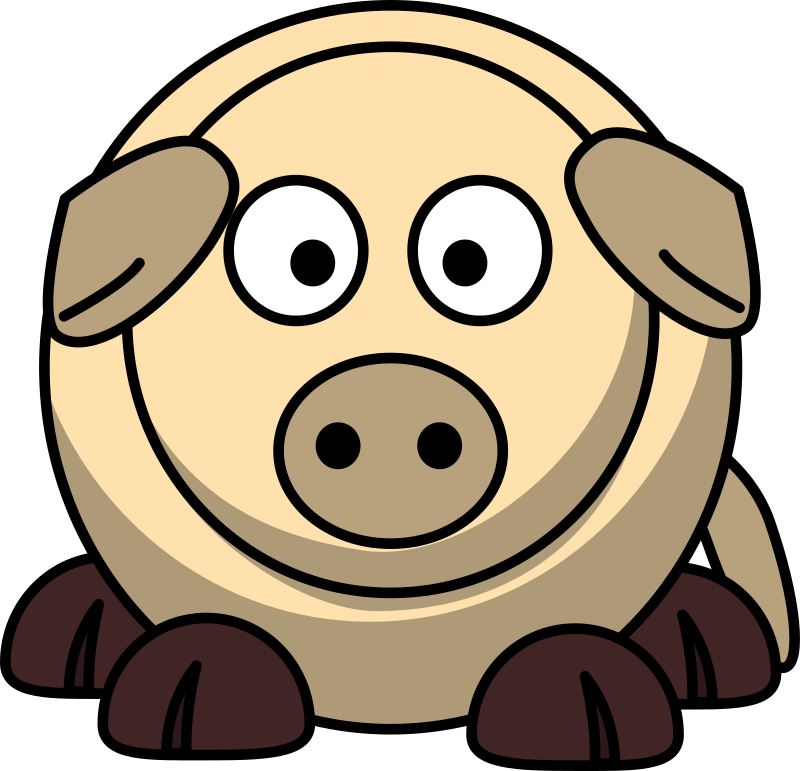 Cartoon Mangalista pig