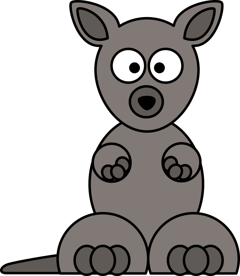 Cartoon wallaby